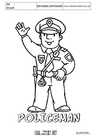 ingilizce boyama sayfaları